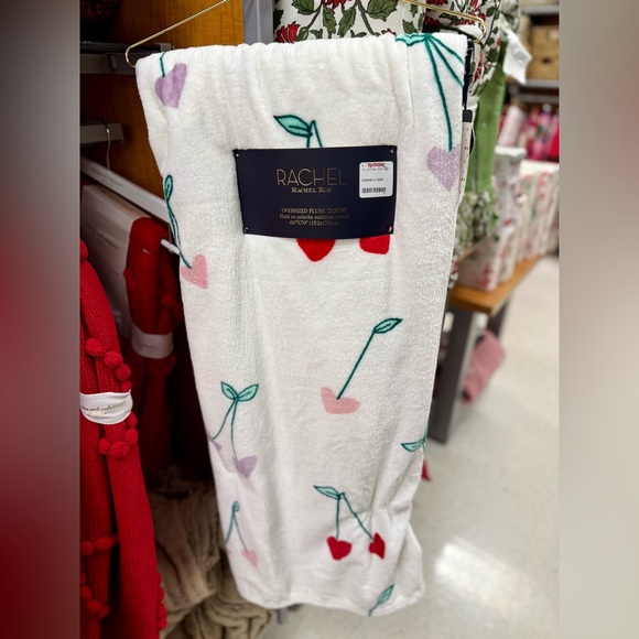 RACHEL Rachel Roy Other - Rachel Roy Valentines Heart Cherry Blanket Throw